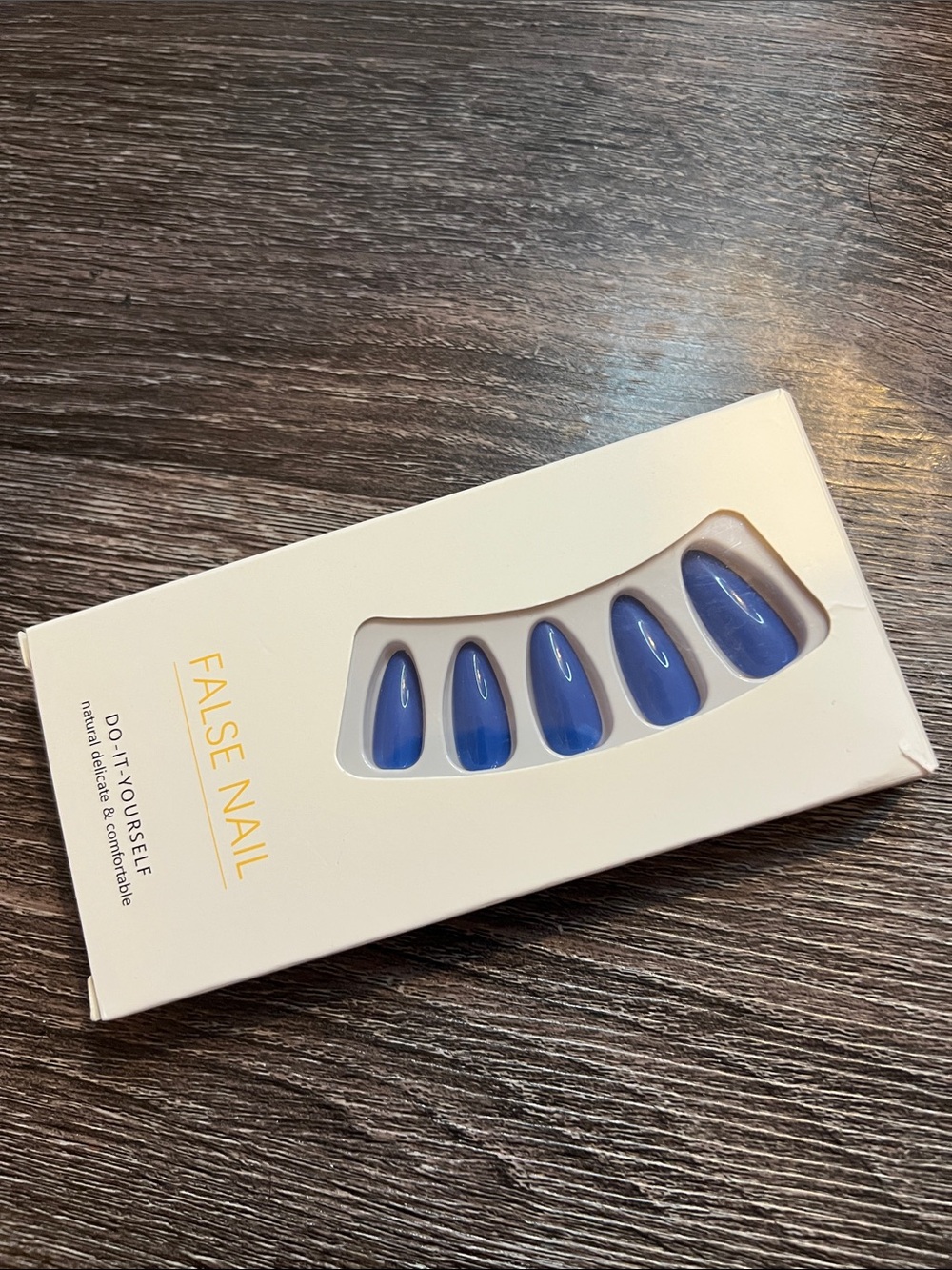 Blue Press-On False Nails - Glossy Royal Blue Set